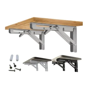 8 Inch to 20 Inch Stainless Steel Wall Shelf Support Bracket Corner Folding Table Bracket