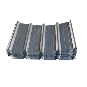 820 Standing Seam Roof Panel Hidden Fix Durable PPGI Color Steel for Warehouse Office Building School Large-Span Industrial