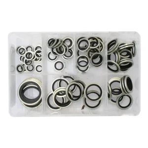 90pcs Boxed Washers M6-M24 Galvanized Combination Washers Plain Washer Kit Screw Fastener Hardware Assortment Accessories