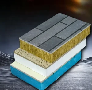 A Grade Fireproof Rock Wool Sandwich Panel for Villa Exterior Wall Insulation and Decoration Remodeling Factory Price