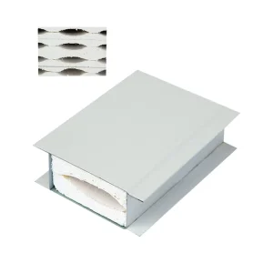 A level Fireproof Waterproof Rock Wool Glass Wool Core Sandwich Panel Color Steel 50 100mm Thickness