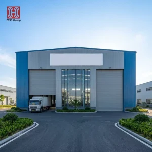 A1 Q355 Grade Light Steel Frame Warehouse Building with ASTM Standard for Industrial Use