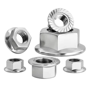 A2-70 A4-70 DIN6923 Stainless Steel Flange Nuts Nickel Plated Galvanized Specification for Healthcare Mining Complete Bulk Stock
