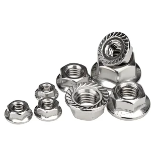 A2-70 Stainless Steel Hex Flange Nut Rust and Corrosion Resistant for Outdoor Chemical and Construction Equipment