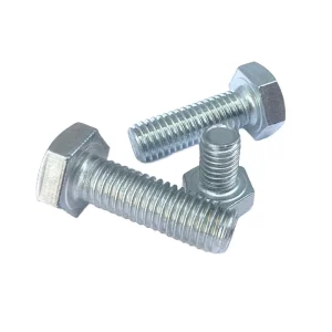 A325 Heavy Zinc Coated M6 Steel Fine Thread Hex Bolts and Nuts Metric System