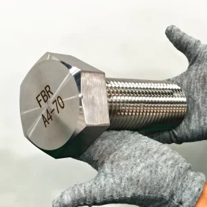 A4 70 SS316 Hot Forged Hexagon Head Screw DIN933 Large Diameter Fully Threaded Bolt for Chemical Marine Pipeline Engineering