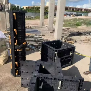 ABS Plastic Reusable Concrete Formwork Panel Mould Column Formwork Adjustable Size Building Construction