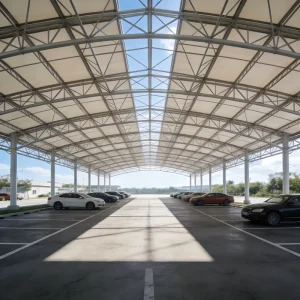 AP TC940 Steel Structure Ceiling Grid Canopy Parking Shed with Contemporary Design