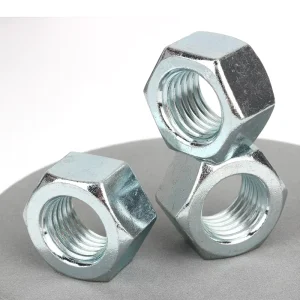 ASME B18.2.2 ASTM A194 2H Carbon Steel Blue-White Zinc Plated Heavy Hex Nuts Structural Hex Nuts
