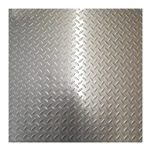 ASTM 304 316L 201 1220 X 2440 Pattern Customized Anti Slip Sheet Stainless Steel Checkered Plate Stainless Steel Embossed Plate