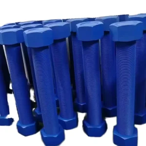 ASTM A325 Blue Xylan PTFE Coated Hex Head Bolt High Strength Structural Hexagon Bolt for Steel Structure Bridge