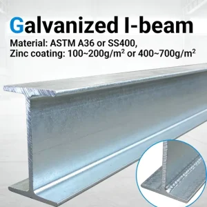 ASTM A36 Galvanized S-Beam for Overhead Crane Runway and Hoist Support in Corrosive Environments 20 Years Manufacturer