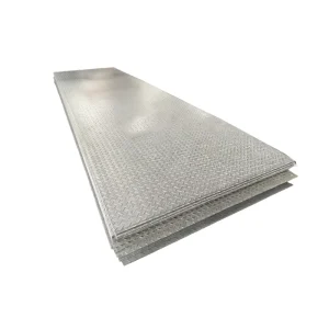 ASTM A36 Hot Rolled Diamond Pattern Carbon Steel Checkered Plate Anti Slip 3mm 4mm 5mm for Floor Stair Tread