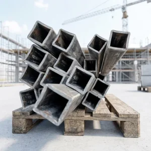 ASTM A500 Gr.C Square Rectangular Steel Tube 8×0.25″ ISO9001 Certified for Steel Structure Custom Size