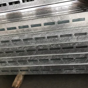 ASTM Certified Heavy Duty Modular Steel Frame System Square Channel Slotted Post for High-Strength Construction Support Cutting