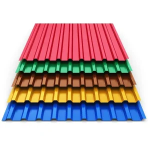 ASTM DIN Zinc Color-Coated PPGI Prepainted Galvanized Corrugated Steel Roofing Sheets