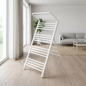 AVONFLOW Powder Coating Electric Towel Warmer Free Standing for Modern Bathroom