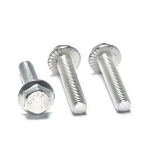 Medical Grade 304 Stainless Steel Hex Flange Bolt M3-M24 for Adjustable Hospital Bed and Medical Trolley Frame