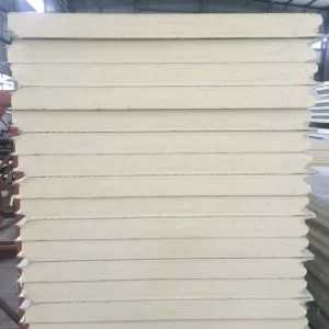 Acoustical Rockwool Sandwich Panels Rockwool Sandwich Panel for Warehouse Wall Workshop Fire Proof Rockwool Sandwich Panel