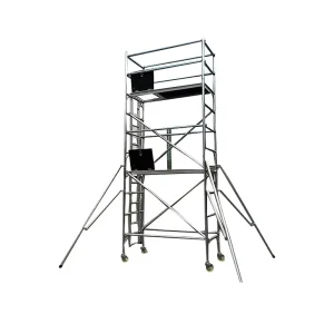 Adjustable 1.8m/3m Folding Indoor Mini Hot Dip Galvanized CO2 Arc Welded Steel Cuplock H Frame Scaffolding, A3