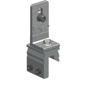 Adjustable Aluminum Standing Seam Roof Clamp Universal PV Mounting Bracket for Metal Standing Seam Rooftop Solar System