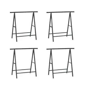 Adjustable Folding Metal Trestle Saw Horse Stand Working Bench Support