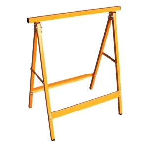 Adjustable Folding Metal Trestle Sawhorse Stand and Workbench Support