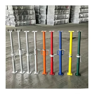 Adjustable Galvanized Steel Props Custom Sizes Spray Painted Support Columns Hot Dip Galvanized Steel Scaffolding Shoring Props