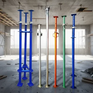 Adjustable Heavy-Duty Steel Scaffolding Column for Outdoor Warehouse Frame Scaffolding, High Strength & Corrosion Resistance