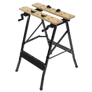 Adjustable Height Telescopic Metal Folding Trestle Workbench Stand Carpentry Work Table