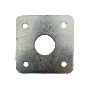 Adjustable Scaffolding Prop Base Plate 120x120x4.5mm Q235 Steel Electro Galvanized High Strength Corrosion Resistant Industrial
