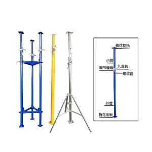 Adjustable Spray Plastic Galvanized Steel Support Steel Pillar Tripod Accessories Diagonal Support