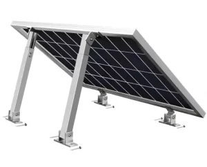 Adjustable Steel Flat Concrete Roof Triangle Mounting Solution Tilt Angle Solar Panel Brackets Hot-Dip Galvanized Surface for