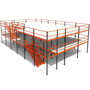 Adjustable Steel Storage Racks for Industrial Warehouse Mezzanine Floors Platform System Stacking Racks Shelves Mezzanine Rack