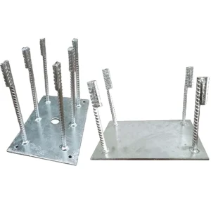 Alloy Steel Embedded Parts Welded Anchor Bolts and Steel Plates Grade Q235B Q345C for Construction
