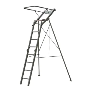 Aluminium Hunting Tripod Tree Stand Ladder Foldable Climbing Hunting Platform Equipment for Forest Wild Hunting