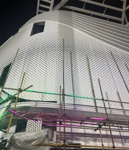 Aluminium Metal Exterior Wall Cladding Panels for Mall Villa Modern Facade Curtain Walls Corrugated Fluted Design Eco Friendly