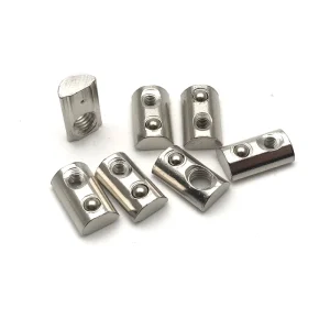 Aluminum 6 8 10 Slot M3 M4 M6 M8 M10 Sliding Solar T Nut Bolt and Nut with Spring Loaded Ball