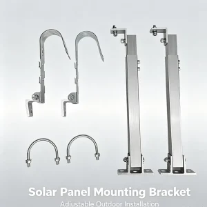 Aluminum Adjustable Solar Bracket Balcony Mounting System with 15-30 Tilt 30/35mm Thickness 10-Year Warranty