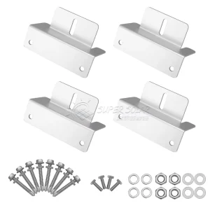 Aluminum Alloy AL6005-T5 Solar Z-Clamp Stainless Steel SUS304 Anodized Solar Panel Clamp for Flat Roof RV Installation