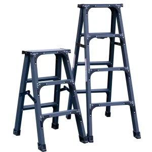 Aluminum Alloy Climbing Steel Ladder Steps Platforms Mobile Work Inspection Ladders