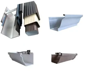Aluminum Alloy Gutters Roofing Drainage System with Wall Application Durable Anti Corrosion