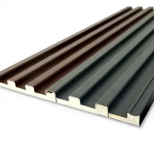 Aluminum Alloy PU Sandwich Panel Modular Prefab Exterior Wall Houses Water Fire Resistant Sound proof Eco Friendly Modern Design