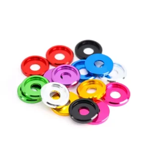 Aluminum Alloy RC Motorcycle Modification Accessories Countersunk Screw Fastening Decorative Non-slip Gasket Groove Washer