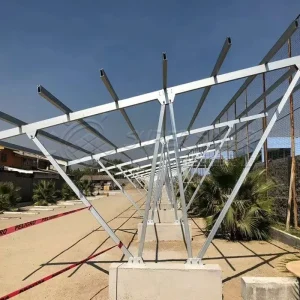 Aluminum Carport Outdoor Car Parking For Solar Panel Mounting System Waterproof Car Shelter