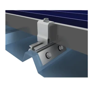 Aluminum Clamp Solar Rooftop Structure Solar Panel Mounting Bracket Raillless Clamp Trapezoidal Metal Roof Solar Bracket