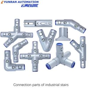 Aluminum Industrial Stairs aluminum Work Platform Ladders connection Joints fast Connector