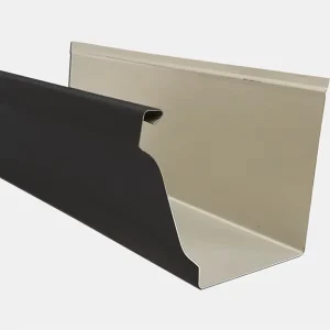 Aluminum K Style Gutter in White