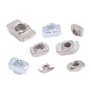 Aluminum Profile European Standard Metric T Nut Stainless Steel 4.8 Grade M3 M8 T shaped Hammer Head Nut Block