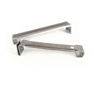 Aluminum Roof Gutter Hanger with Straps for Fixing Without Eaves Ideal for Aluminum and Steel Gutters